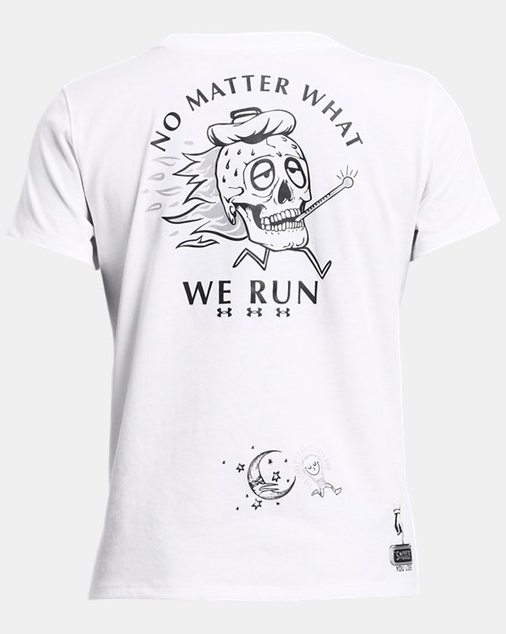 Camiseta de manga corta UA Launch para mujer, White, pdpMainDesktop image number 3